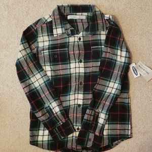 BNWT Plaid Flannel - green/navy